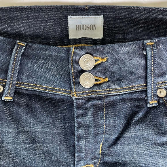 HUDSON ‘COLLIN’ SKINNY CROP JEANS. DARK WASH. SIZE 26. NWOT - Picture 8 of 14